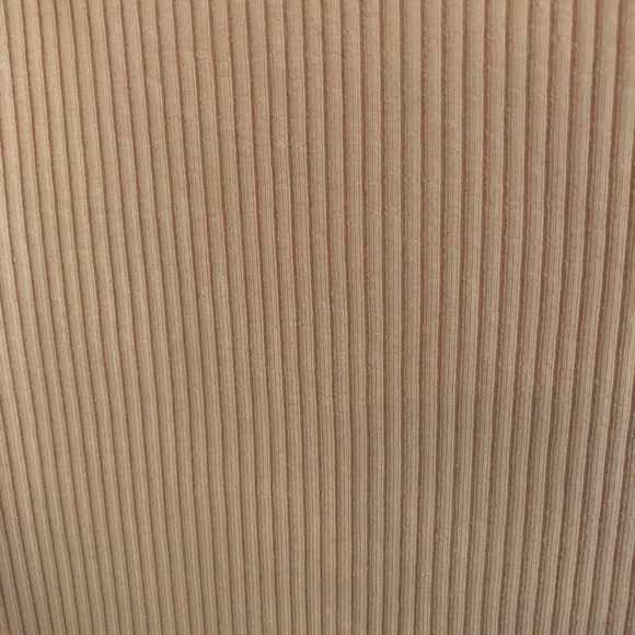 Topshop Asymmetric Dusty Pink Ribbed Wrap Top - Picture 4 of 8